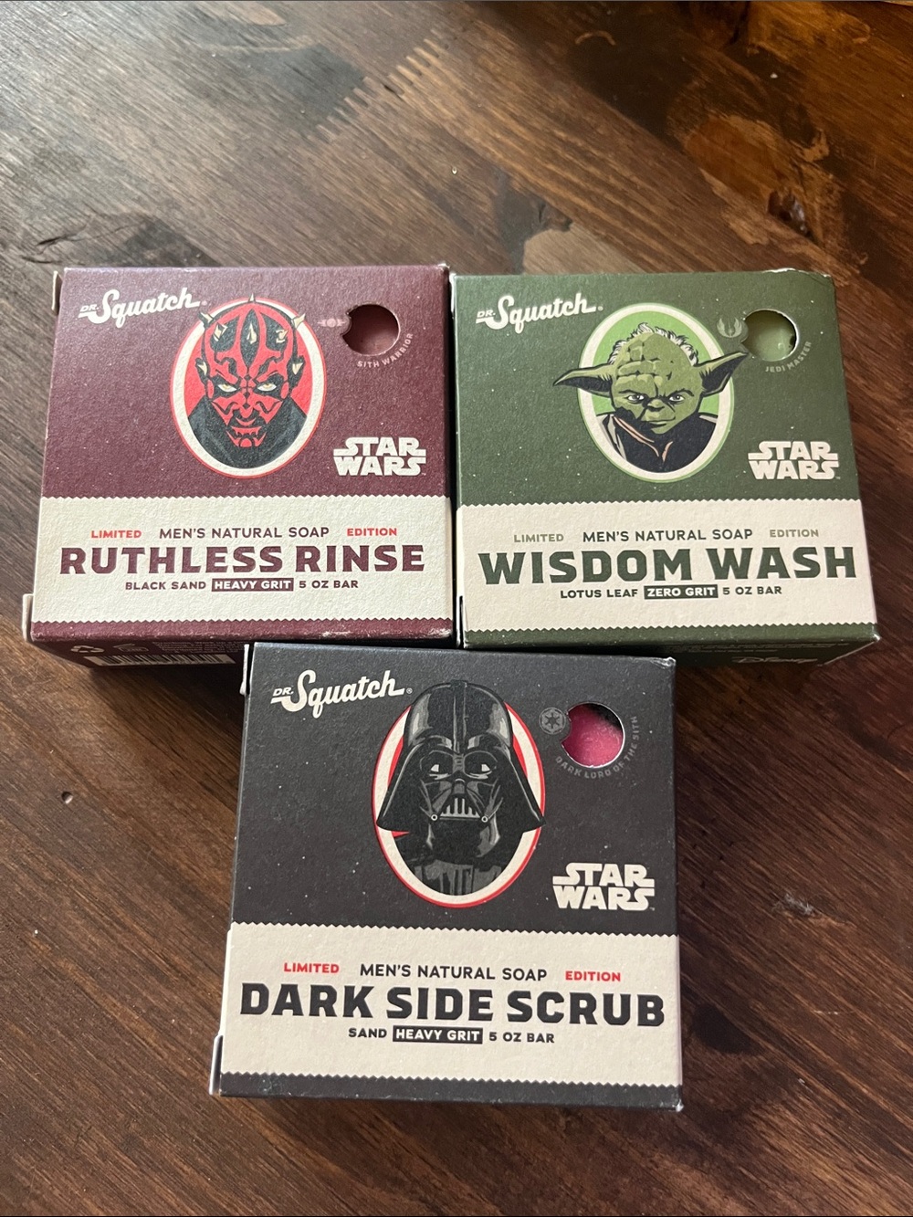 Dr. Squatch Star Wars Dark Side Scrub - Black Soap Bar